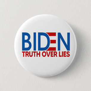 Joe Biden 2020 Wahrheit über Lies Button