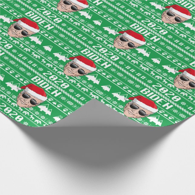 Joe Biden 2020 Weihnachten Geschenkpapier (Ecke)
