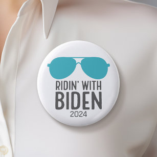 Joe Biden 2024 - Ridin' mit Biden Button