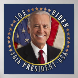 Joe Biden 46. Präsident USA Gedenktag Foto Poster