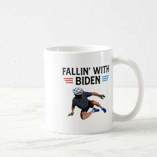 Joe Biden Absturz von Biden Bike Meme Funn Kaffeetasse