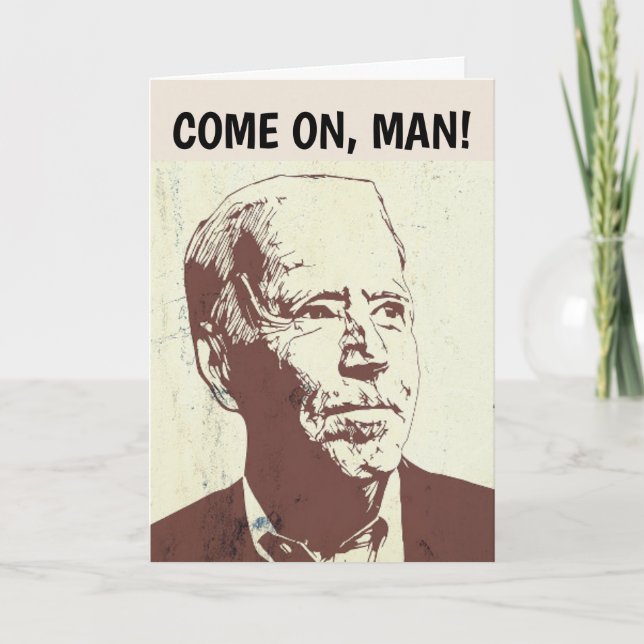 JOE BIDEN ANNIVERSAIRE OU CARTES D'OCCASION (Devant)