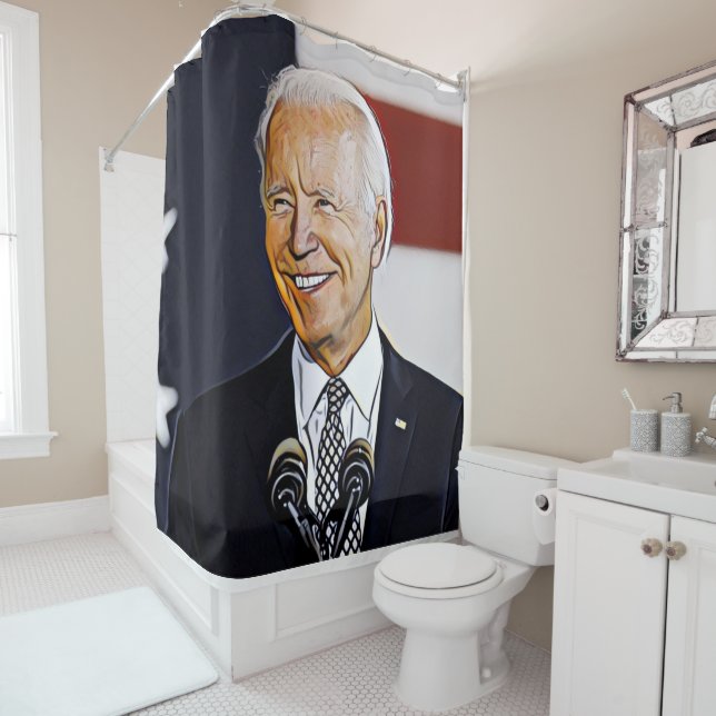Joe Biden Art Shotain Duschvorhang (Beispiel)