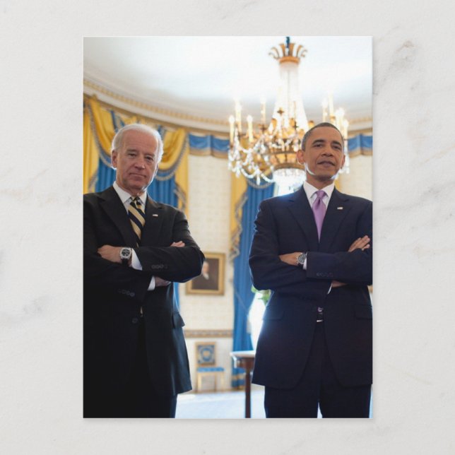 Joe! Biden & Barack Obama Postkarte (Vorderseite)