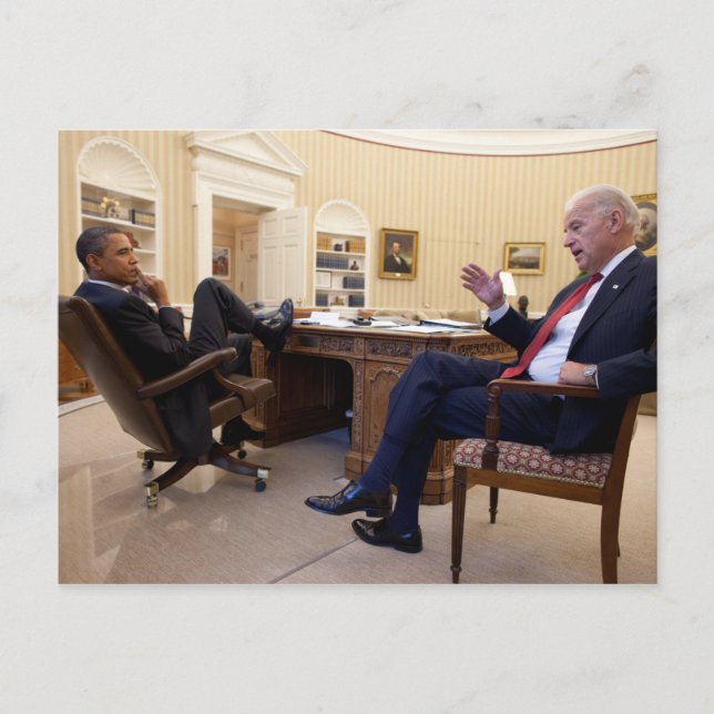 Joe Biden & Barack Obama Postkarte (Vorderseite)