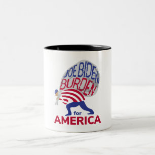 Joe Biden Belastung für Amerika Zweifarbige Tasse