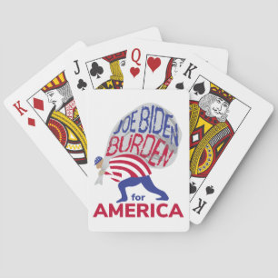 Joe Biden Burden für Amerika Spielkarten