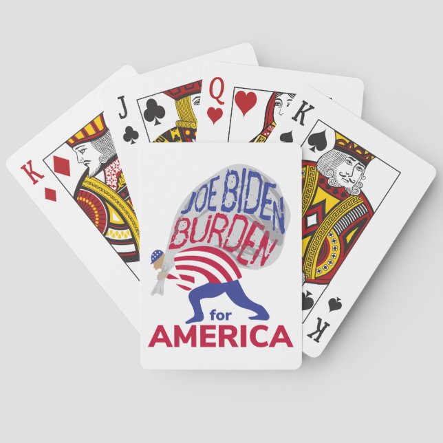 Joe Biden Burden für Amerika Spielkarten (Rückseite)