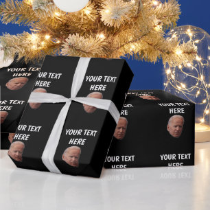 JOE BIDEN CHRISTMAS PERSONALISIERTES WRAPPING PAPI GESCHENKPAPIER