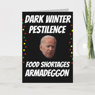 JOE BIDEN DARK WINTER FUNNY CHRISTMAS CARTES