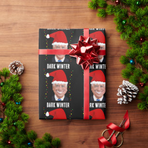 JOE BIDEN DARK WINTER FUNNY CHRISTMAS WRAPPING PAP GESCHENKPAPIER