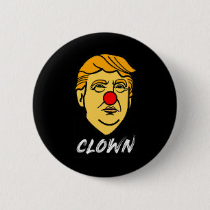 Joe Biden Donald Trump Clown Circus Button