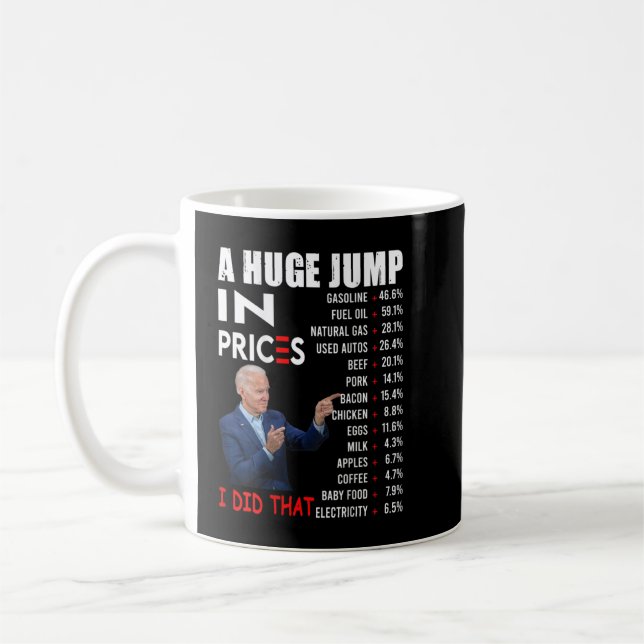 Joe Biden einen gewaltigen Preissprung, den ich di Kaffeetasse (Links)