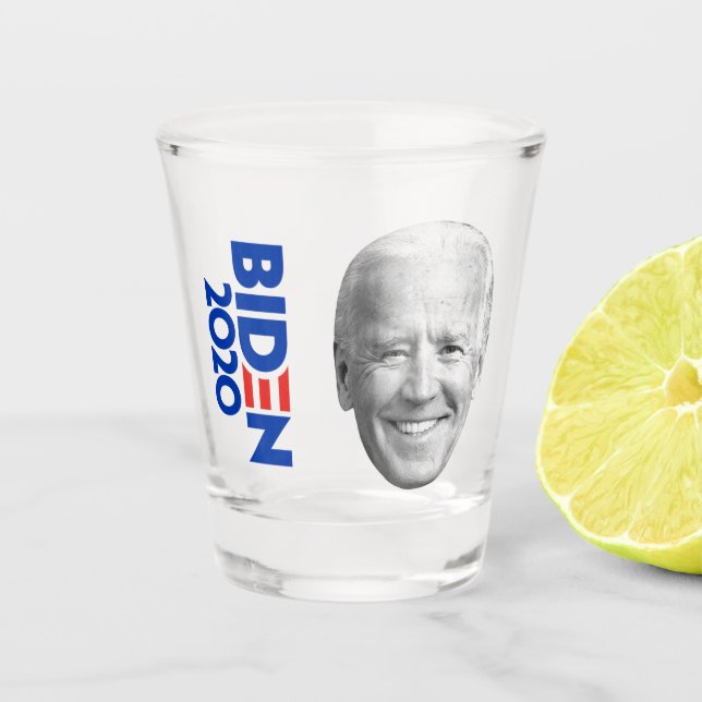 Joe Biden Foto Präsidentschaftswahl 2020 Schnapsglas (Vorderseite)
