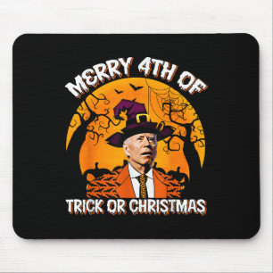 Joe Biden Frohe 4. Halloween-Streich oder Süßigkei Mousepad