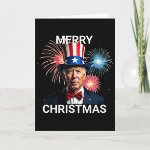 Joe Biden Frohe Weihnachten Lustiger 4. Juli Karte