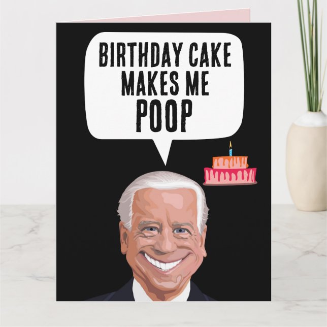 JOE BIDEN FUNNY BIRTHDAY Grußkarten Karte (Vorderseite)