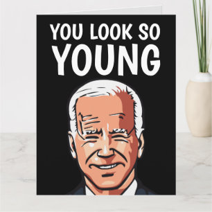 JOE BIDEN FUNNY CARTES D'humour D'ANNIVERSAIRE POU