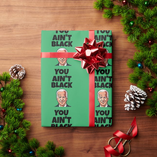 JOE BIDEN FUNNY CHRISTMAS GIANT WRAPPING PAPIER GESCHENKPAPIER (Feiertagsgeschenk)