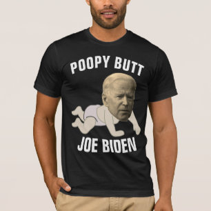JOE BIDEN FUNNY POPPY BUTT dunkle T-Shirts