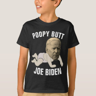 JOE BIDEN FUNNY POPPY BUTT T-Shirts POUR ENFANTS