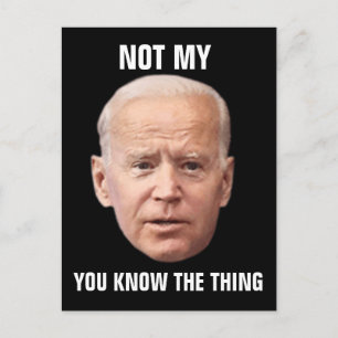 JOE BIDEN FUNNY POSTCARDS POSTKARTE