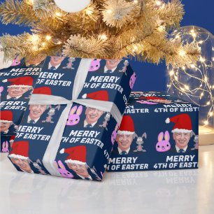 JOE BIDEN FUNNY VERWIRRTE WEIHNACHTSVERPACKUNGSPAP GESCHENKPAPIER
