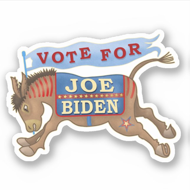 Joe Biden für den Präsidenten 2020, Demokrat Donke Aufkleber (Vorderseite)