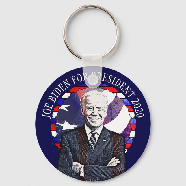 Joe Biden für die US-Präsidentschaftswahl 2020 Schlüsselanhänger (Vorderseite)