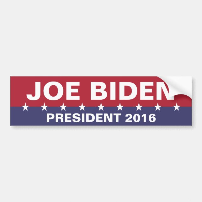 JOE BIDEN für Präsident 2016 Autoaufkleber (Vorne)