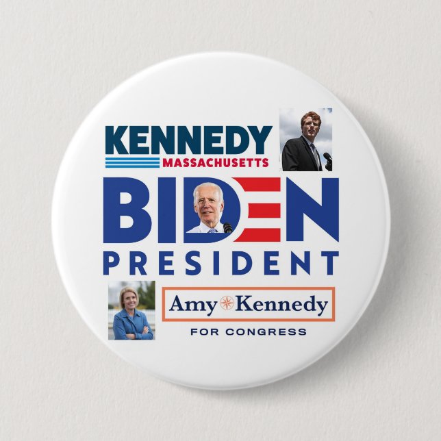 Joe Biden für Präsident Coattails Button (Vorderseite)