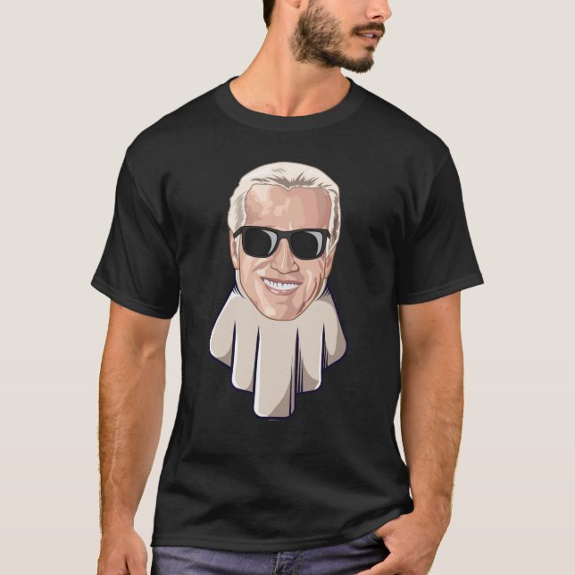 Joe Biden Ghost Kostümpräsidentin Biden Halloween T-Shirt (Vorderseite)