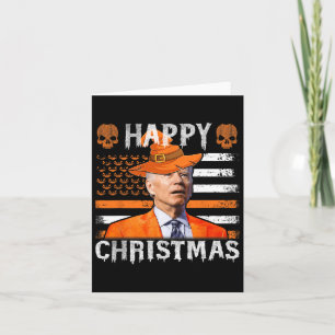 Joe Biden Happy Halloween Flag Karte