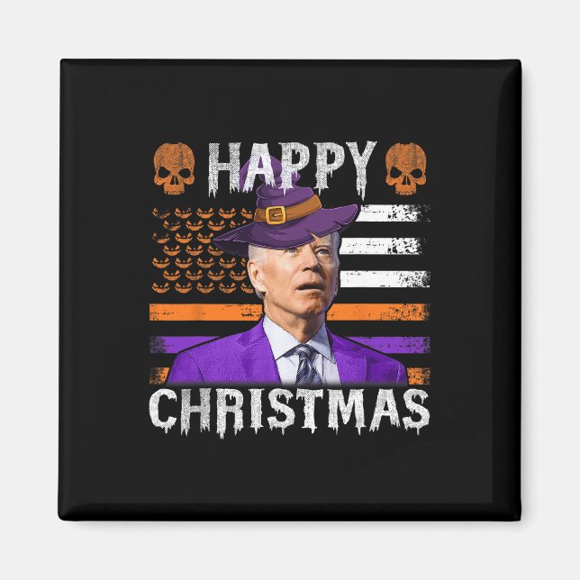 Joe Biden Happy Halloween Flag Magnet (Vorne)
