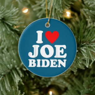 Joe Biden Heart Gift I Liebe Joe Biden Keramik Ornament