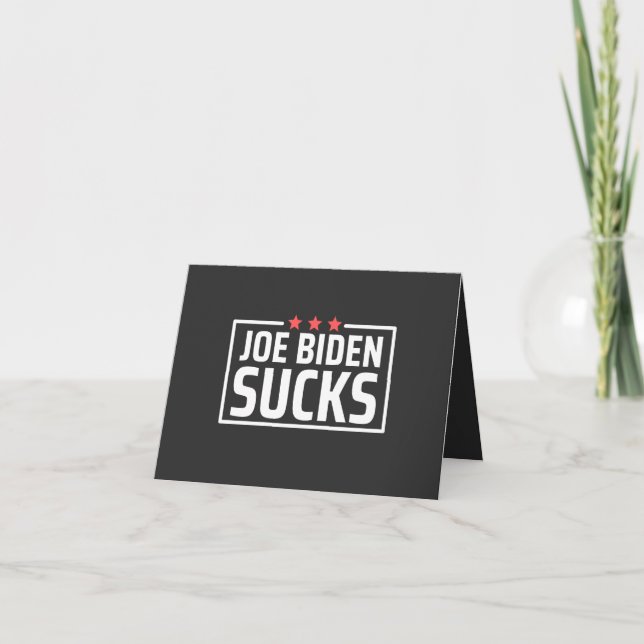 joe Biden Ist zum Kotzen Karte (Vorderseite)