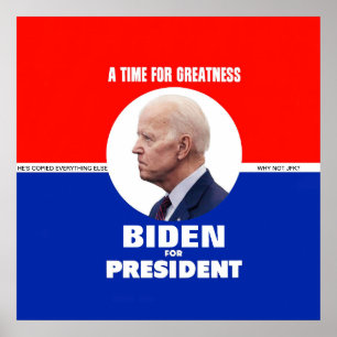 Joe Biden JFK-Stil Poster