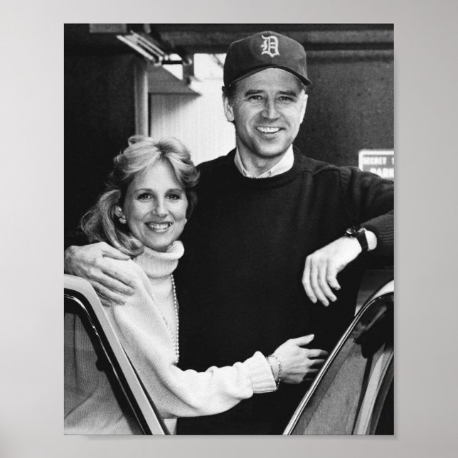 Joe Biden Jill Biden altes Foto Poster (Vorne)