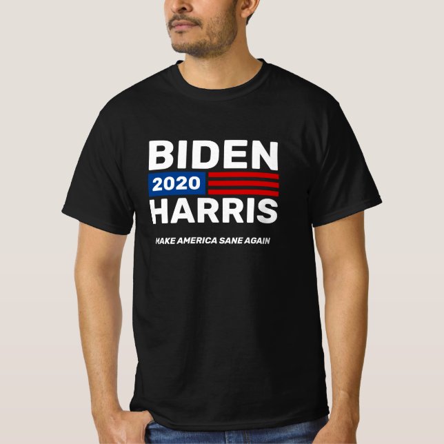 Joe Biden Kamala Harris 2020 Kampagne Black Kundge T-Shirt (Vorderseite)