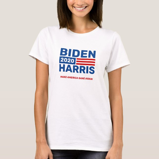 Joe Biden Kamala Harris 2020 Ladys Campaign Kundge T-Shirt (Vorderseite)