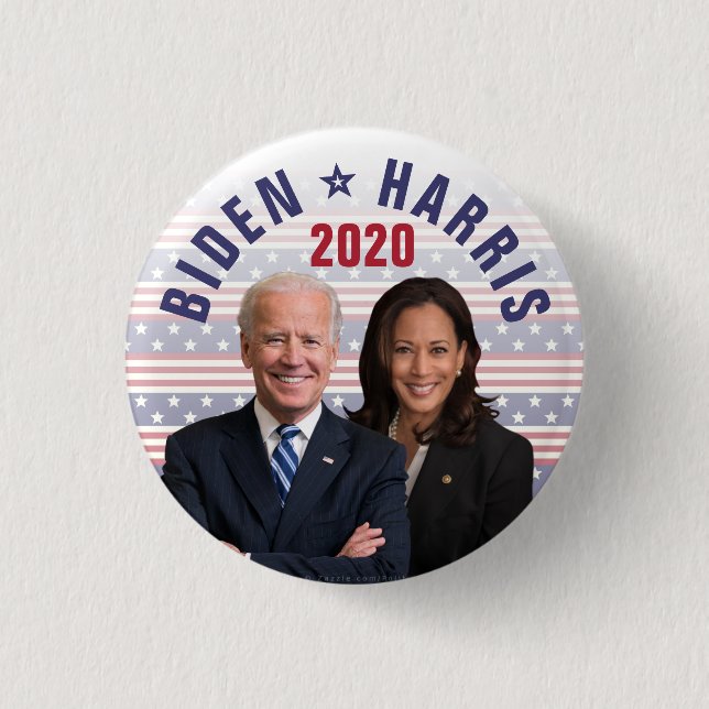 Joe Biden Kamala Harris 2020 Vizepräsident der Fot Button (Vorderseite)