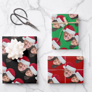 Joe Biden Kamala Harris 2020 w/Weihnachtsmannmütz Geschenkpapier Set