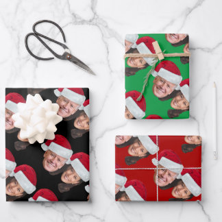 Joe Biden Kamala Harris 2020 w/Weihnachtsmannmütze Geschenkpapier Set