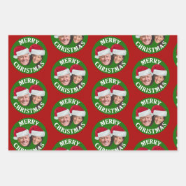 Joe Biden Kamala Harris 2020 w/Weihnachtsmannmütze Geschenkpapier Set
