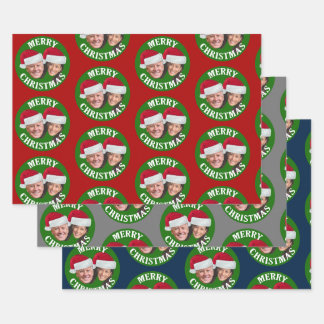 Joe Biden Kamala Harris 2020 w/Weihnachtsmannmütze Geschenkpapier Set