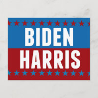 Joe Biden Kamala Harris Blue Red Stars