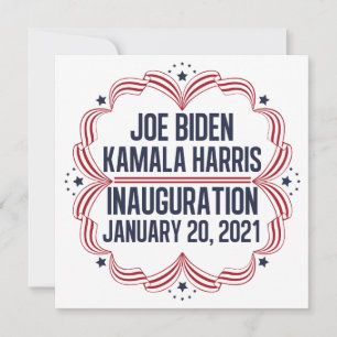 Joe Biden Kamala Harris Einweihung 2021 Einladung