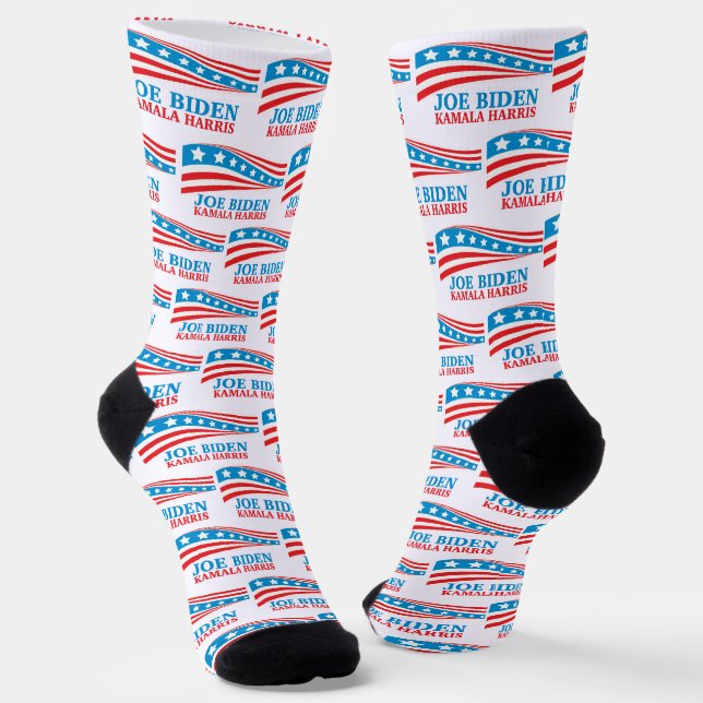 Joe Biden Kamala Harris für Amerika 2024 Socken (Gewinkelt)