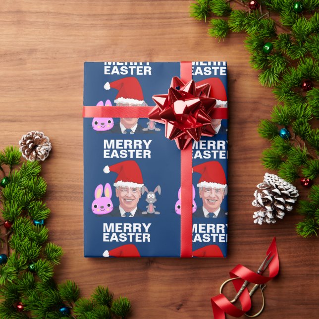 JOE BIDEN KONFUSIERTE CHRISTMAS WRAPPING PAPIER GESCHENKPAPIER (Feiertagsgeschenk)