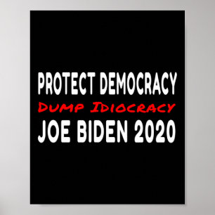 Joe Biden Lustige Anti-Donald-Trump-Artikel Rückbl Poster
